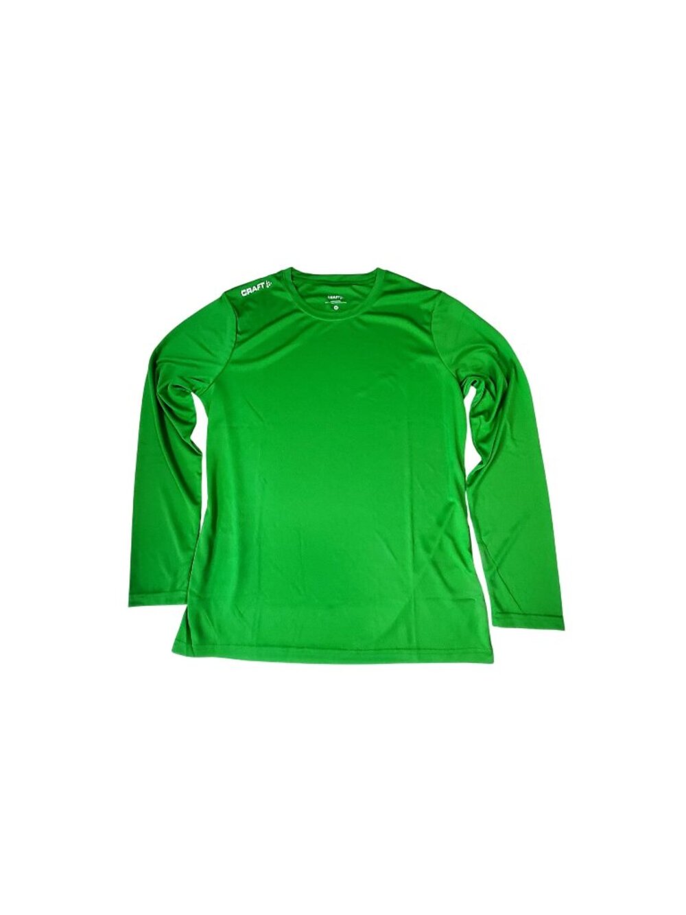 Craft Womens Green Crew neckLong Sleeve Performance Shirt M Polyester Breathable